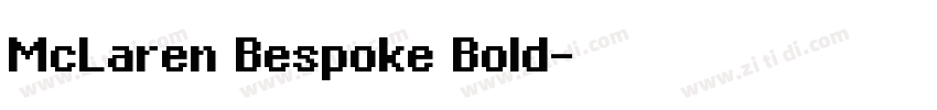 McLaren Bespoke Bold字体转换
